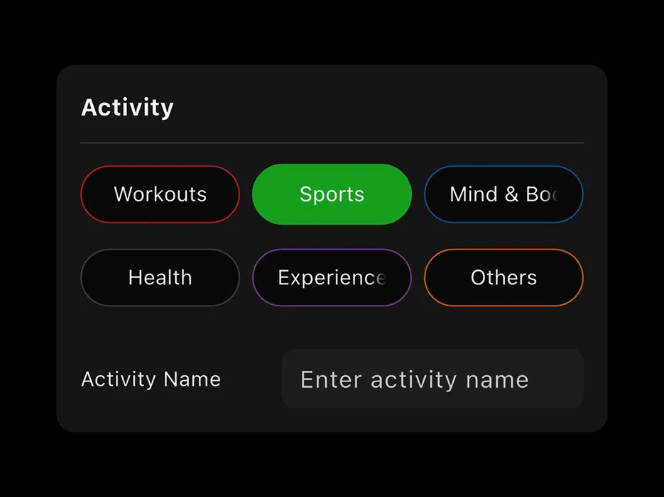 Custom Activities screenshot